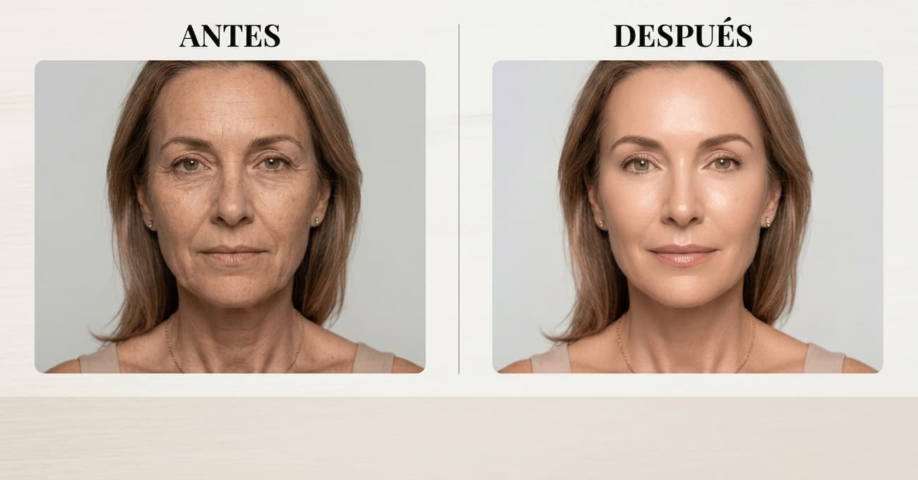 Esto es lo que  pasa cuando empiezas a usar el colageno correcto.