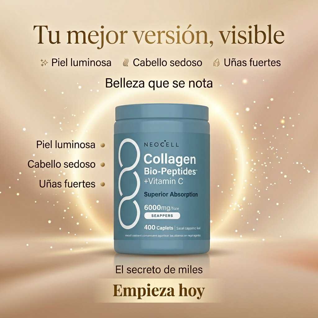 Esto es lo que  pasa cuando empiezas a usar el colageno correcto.